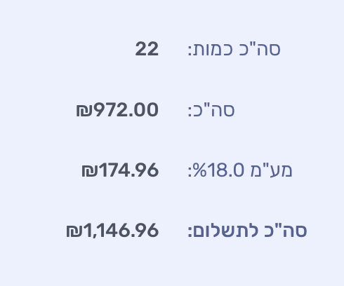 סיכום לתשלום