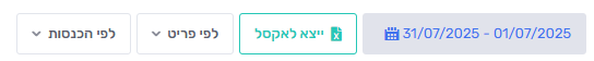 איך מפיקים דוח פריטים